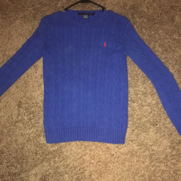 Ralph Lauren Sport Cable- Knit Crewneck Sweater - Picture 1 of 3